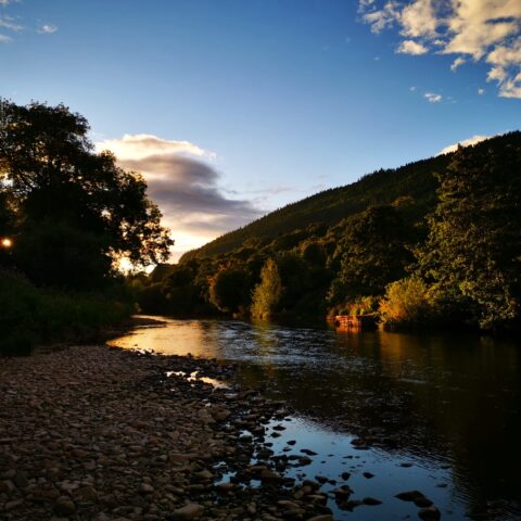 Fishing on the River Usk